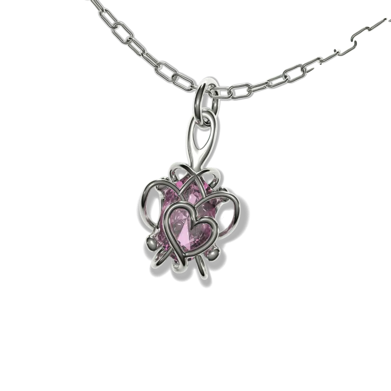 Pendentif Cœur Captif, mise en situation 4