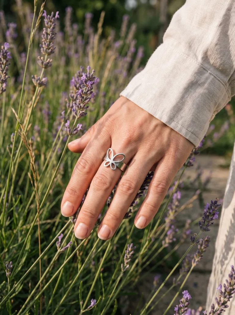 Bague Papillon, mise en situation 1