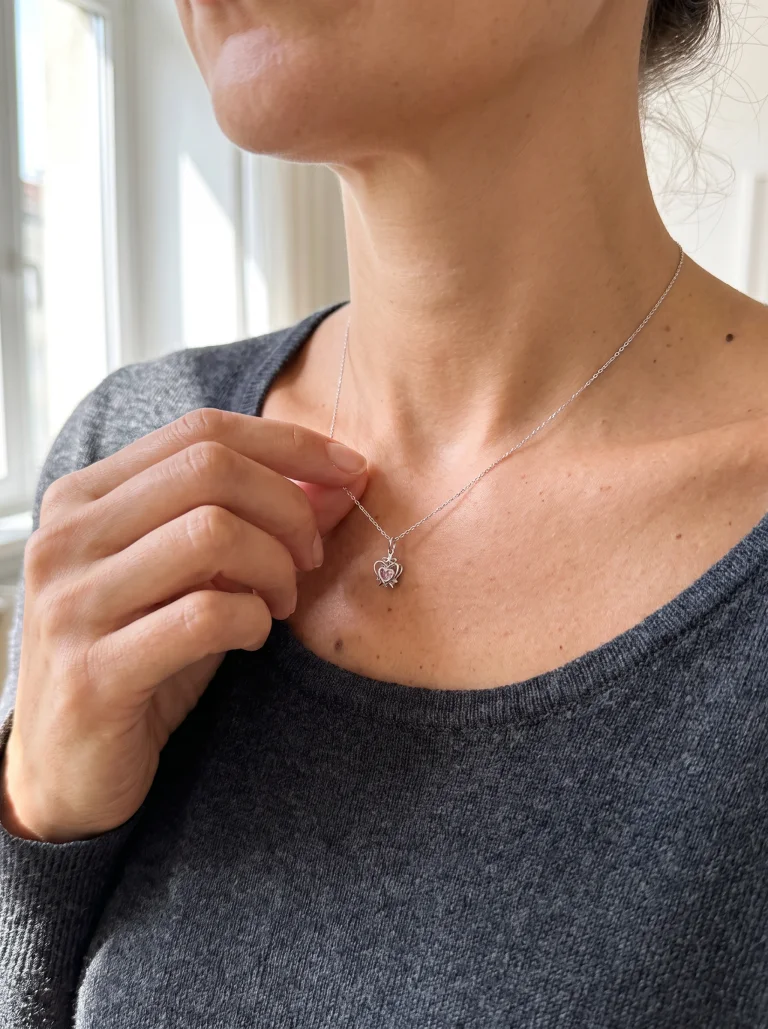 Pendentif Cœur Captif, mise en situation 3